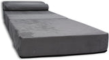 Logeermatras - Opvouwbaar, Comfortabel, Duurzaam Foam - Grijs 200x70 cm