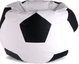 VOETBAL ZITZAK - Eco-leer - Polystyreen Vulling - Zwart Wit