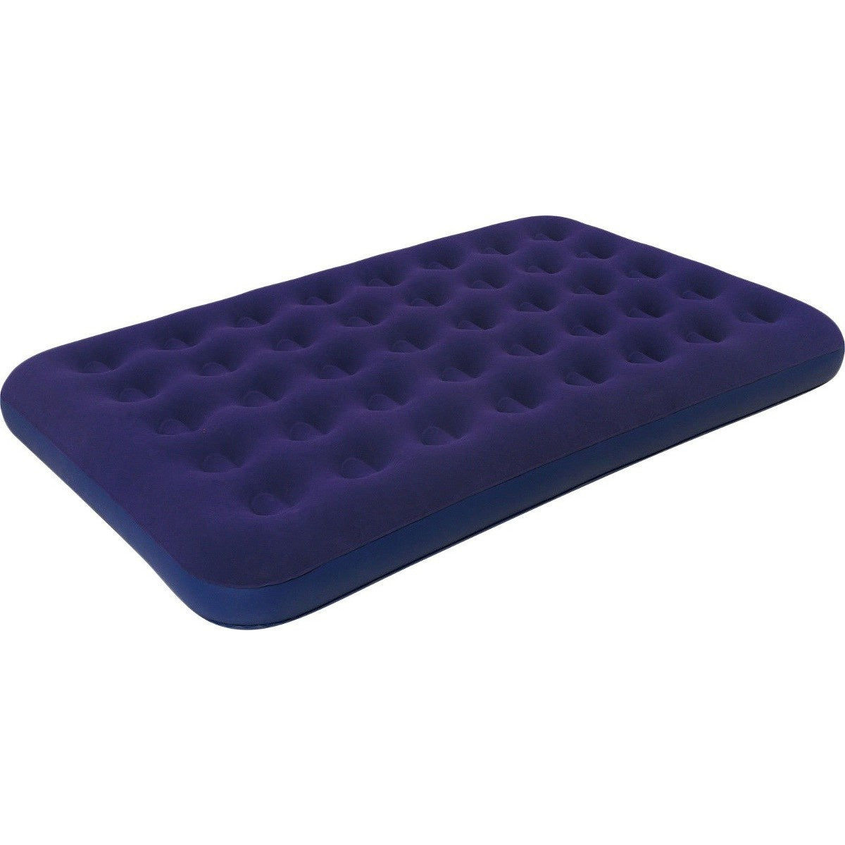 OPBLAASLUCHTBED - 2 Personen - Velours - Marineblauw - 191x120x22 cm