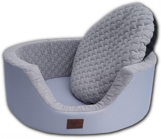 Hondenmand - anti-allergeen polyester - grijs/90x30 cm