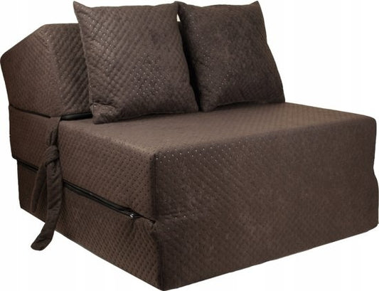 Logeermatras - Opvouwbaar met Kussens - 200x70x15 cm