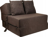 Logeermatras - Opvouwbaar met Kussens - 200x70x15 cm