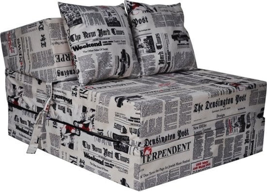 logeermatras - opvouwbaar - wasbare hoes - 200x70x15 cm