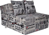 logeermatras - opvouwbaar - wasbare hoes - 200x70x15 cm