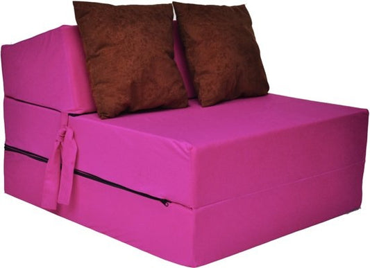 logeermatras - opvouwbaar met kussens - 200x70x15 cm