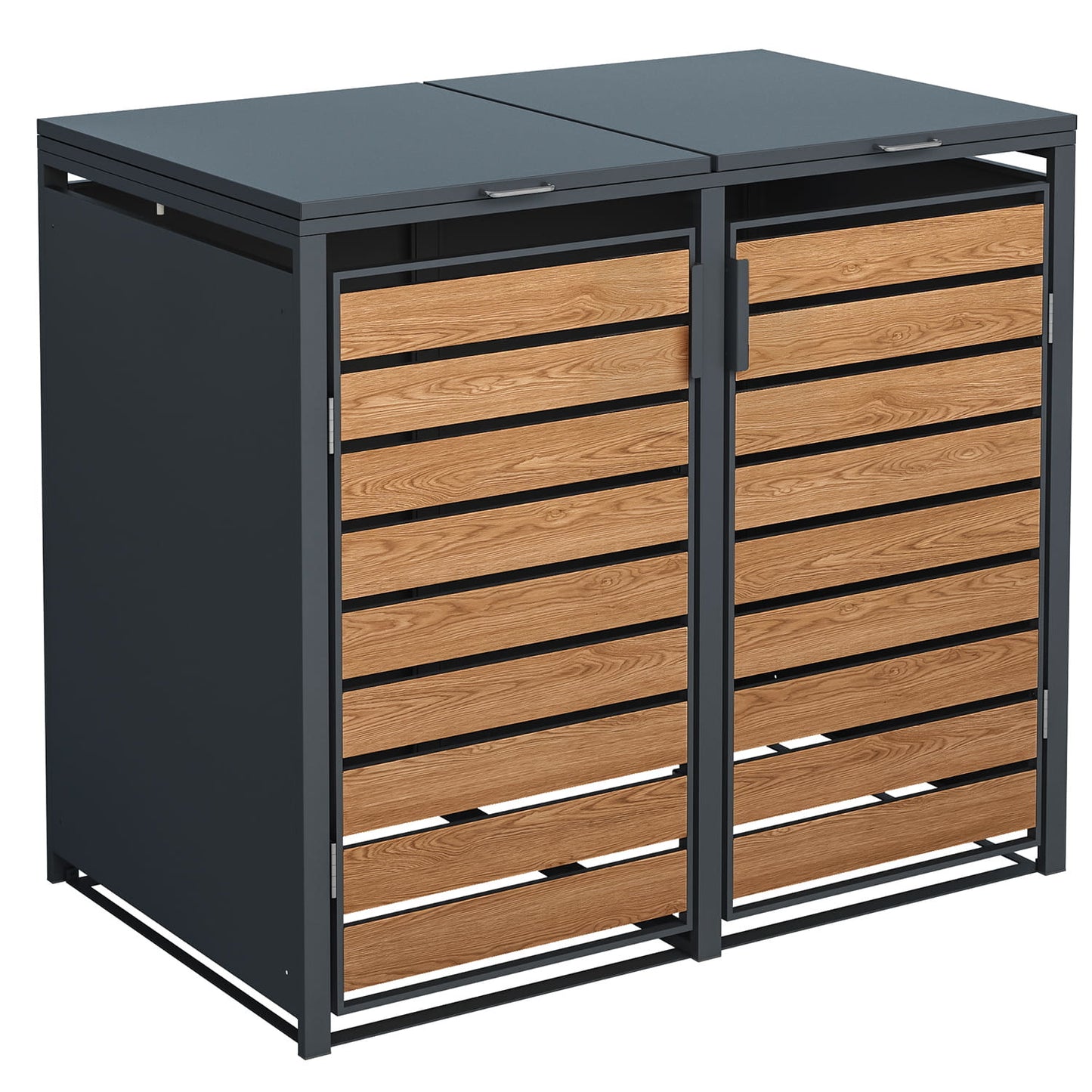 Containerombouw - Weerbestendig en Onderhoudsvrij - Antraciet en Hout