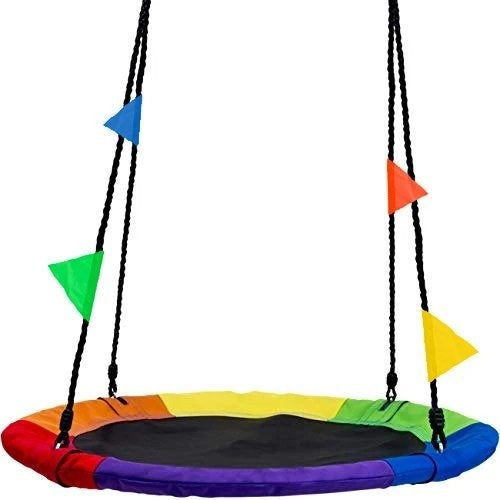 Nestschommel - 100 cm Diameter - Regenboog Multikleur