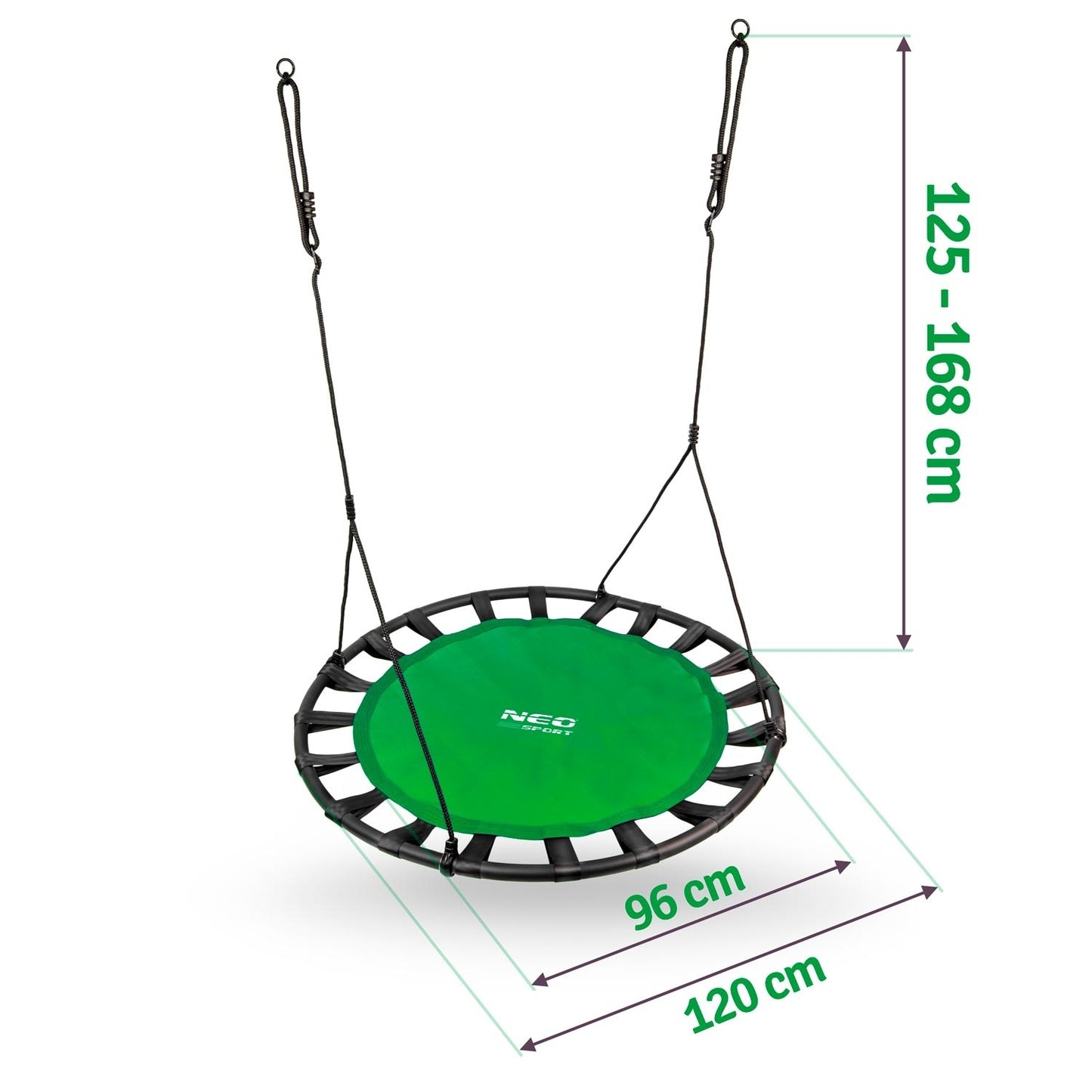 NESTSCHOMMEL - 120 cm Diameter - 150 kg Draagkracht - Groen