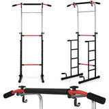 PULL-UP BAR - Verstelbare Hoogte 146-222 cm - Staalconstructie - Zwart