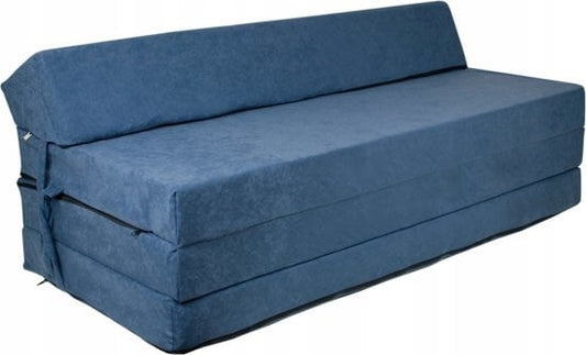 Opvouwbaar matras - compact en comfortabel - blauw 200x120x10 cm