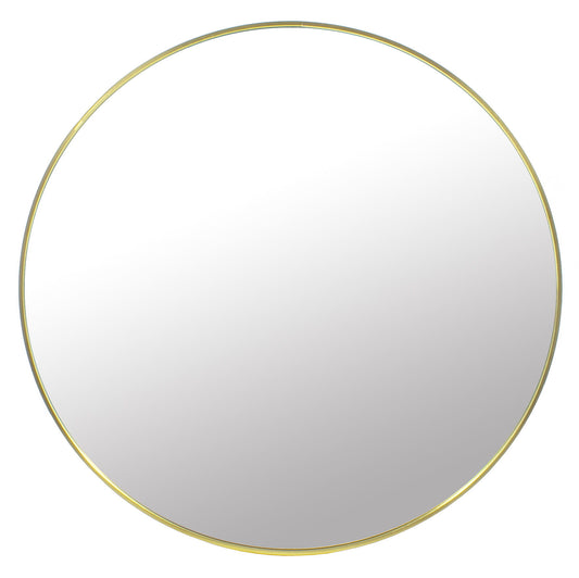 Ronde spiegel - luxe gouden poedercoat - 80 cm