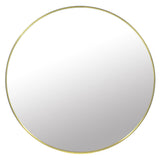 Ronde spiegel - luxe gouden poedercoat - 80 cm