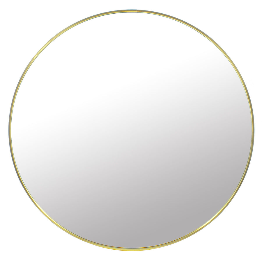 Ronde spiegel - luxe gouden poedercoat - 80 cm