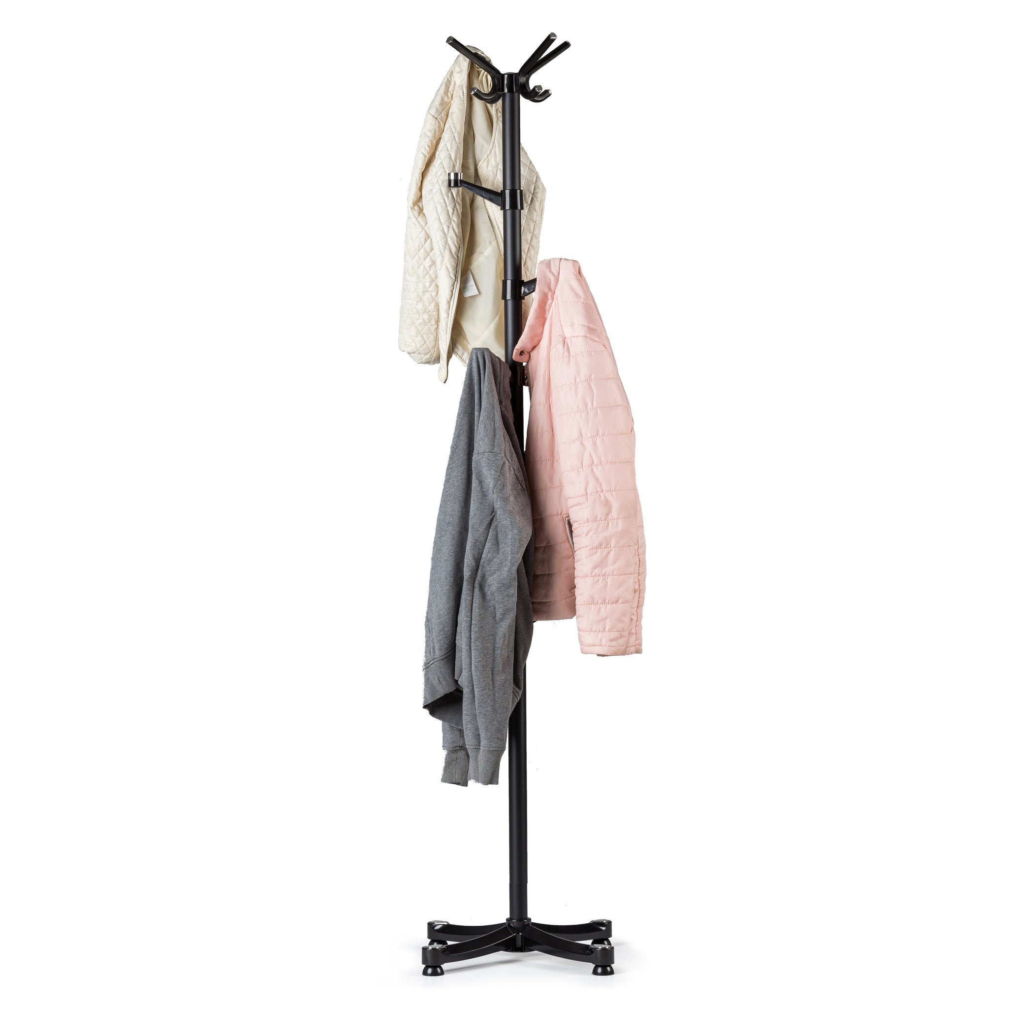 Kapstok - gepoedercoat staal - 180 cm - zwart