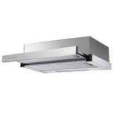 afzuigkap - telescopisch 50cm 200m3/u LED - inox