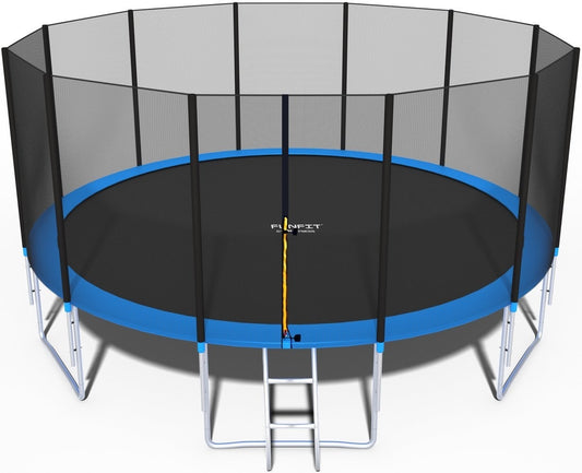 TRAMPOLINE - 490 cm Diameter - Blauw/Zwart