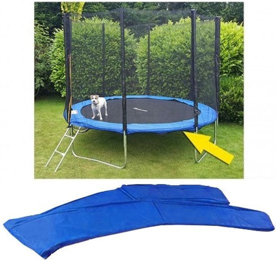 Trampoline randafdekking - Weerbestendig PVC/PE - 244 cm blauw