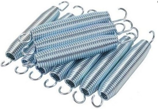 trampoline veren set - 48 stuks rvs gegalvaniseerd - 13,7 cm zilvermetaal