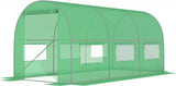 TUINKAS - 10m2 Oppervlakte - 6 Ramen - Groen - 250x200 cm