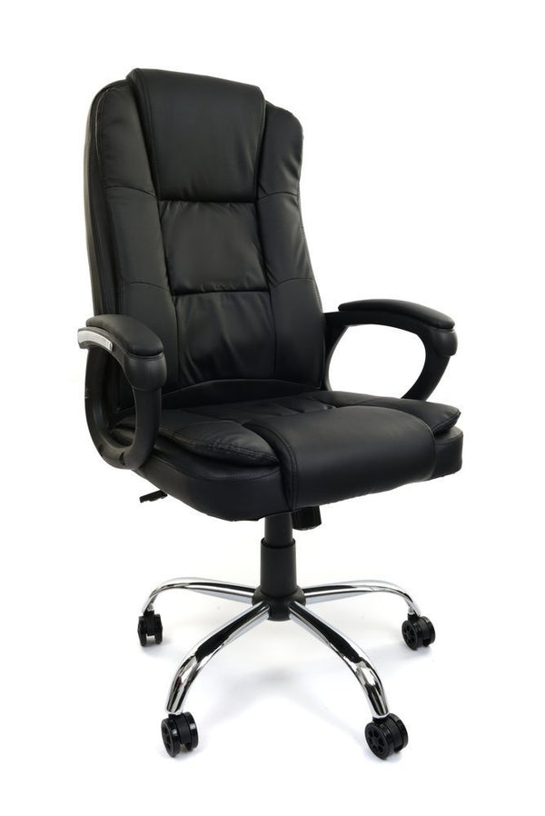 BUREAUSTOEL - Memory Foam - Verstelbaar - Zwart
