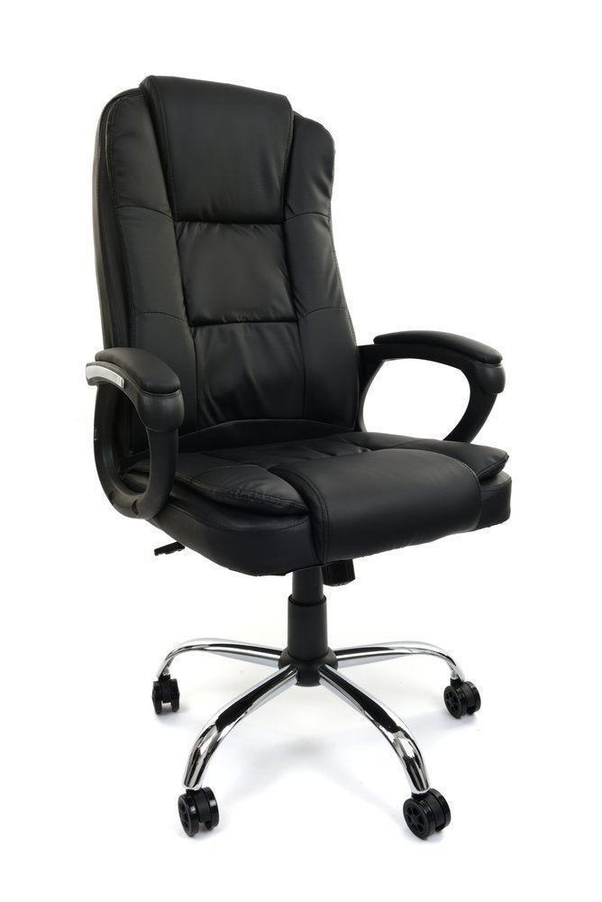 BUREAUSTOEL - Memory Foam - Verstelbaar - Zwart