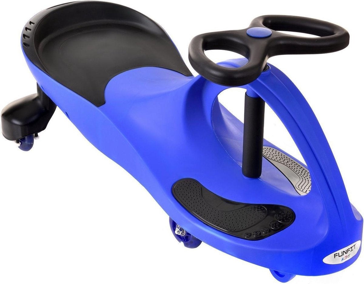 Wiggle-car - led-verlichte wielen - blauw
