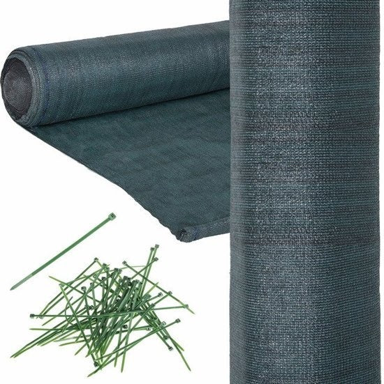 schaduwnet - uv-bescherming 62% - groen - 1.5x25m