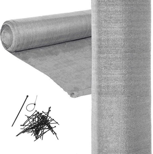 Schaduwnet - UV-bescherming 90% - grijs - 1.5m x 50m