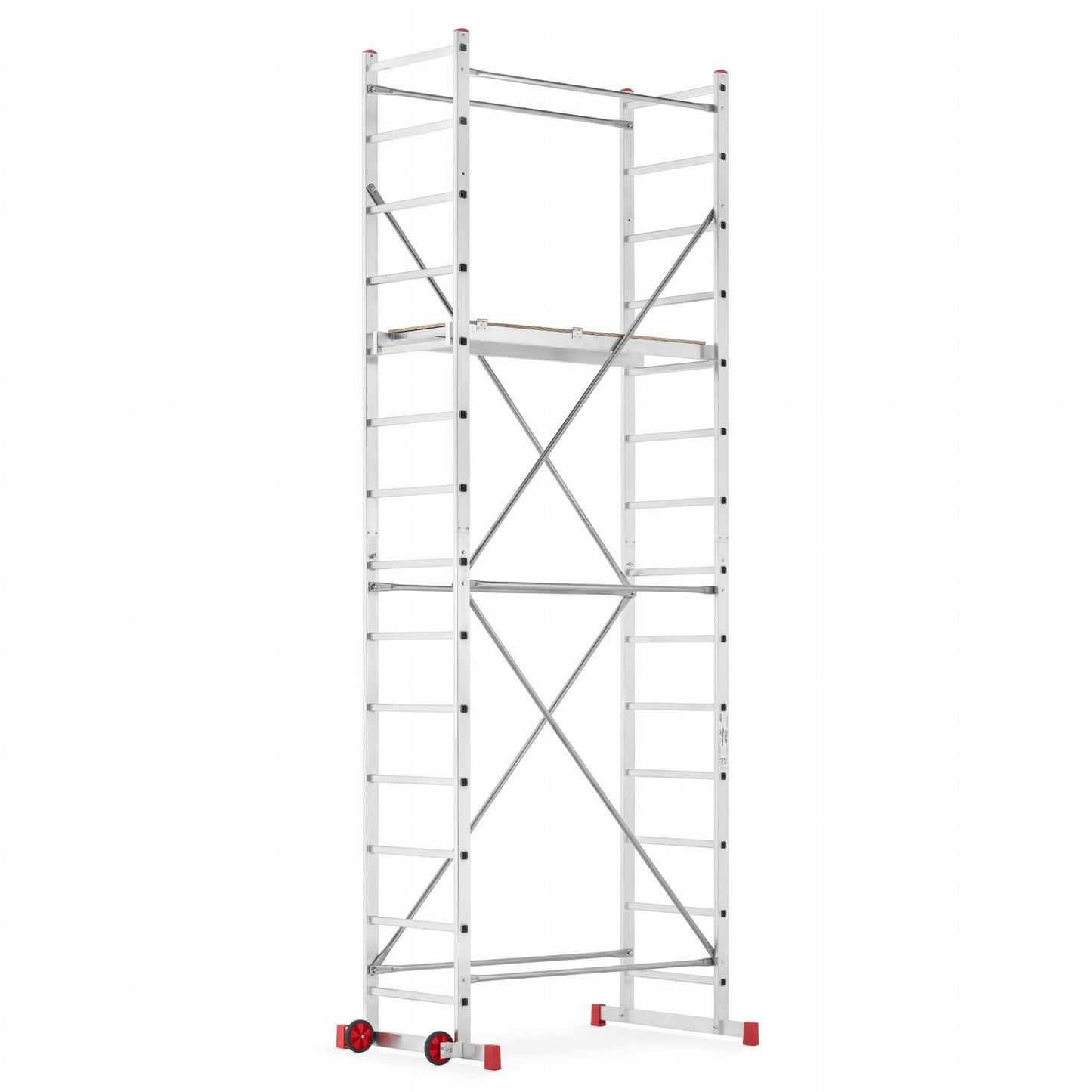 ROLSTEIGER - Aluminium - Antislip Platform - 5m Werkhoogte - Grijs