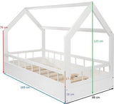 KINDERBED HUIS - Scandinavisch Design - 80x160 cm