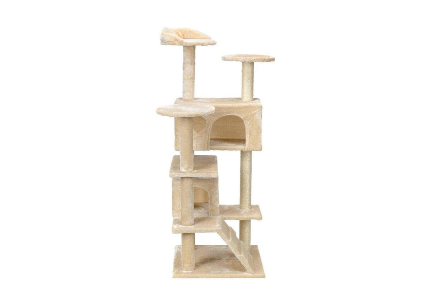Kattenboom - Stabiel en Veilig - 131x58x50 cm Beige