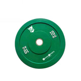 HALTERSCHIJF - 10 kg Rubber - groen