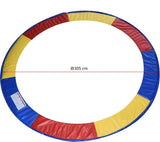 Trampoline rand - pvc en pe materiaal - 305 cm multi gekleurd