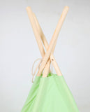 TIPI TENT - Katoen 175g/m2 - Groen 120x120x160 cm