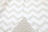 TIPITENT - Katoen met Zigzag Patroon - Grijs 120x120x160 cm