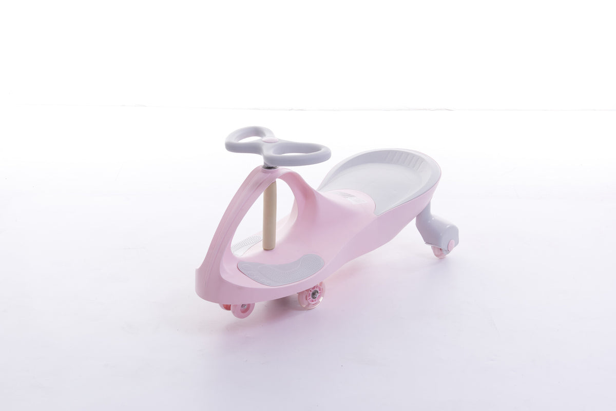 Wiggle-car - LED-verlichte wielen - Roze