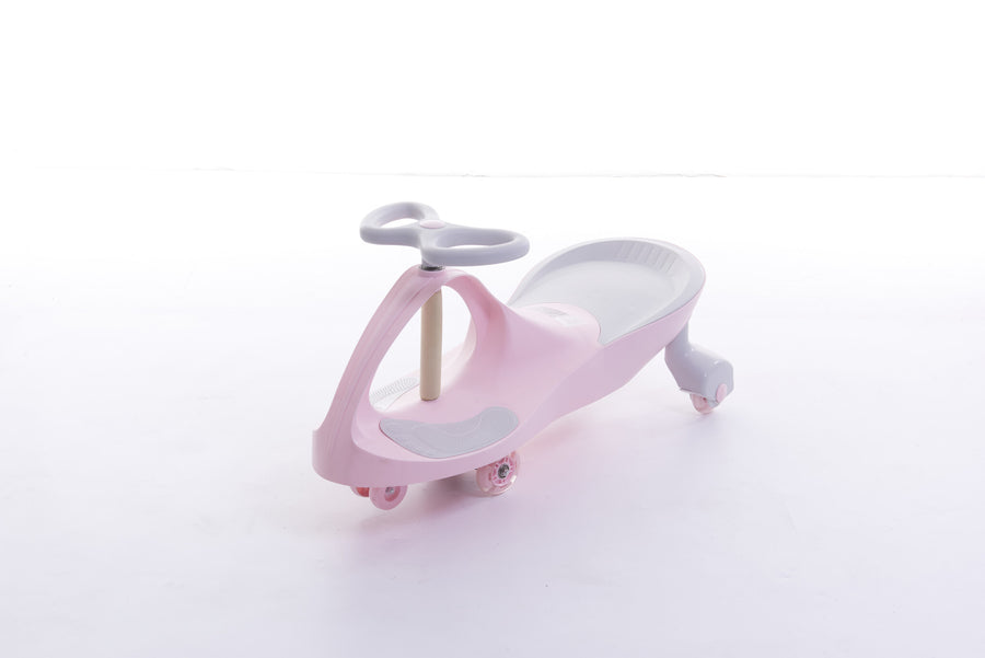 Wiggle-car - LED-verlichte wielen - Roze