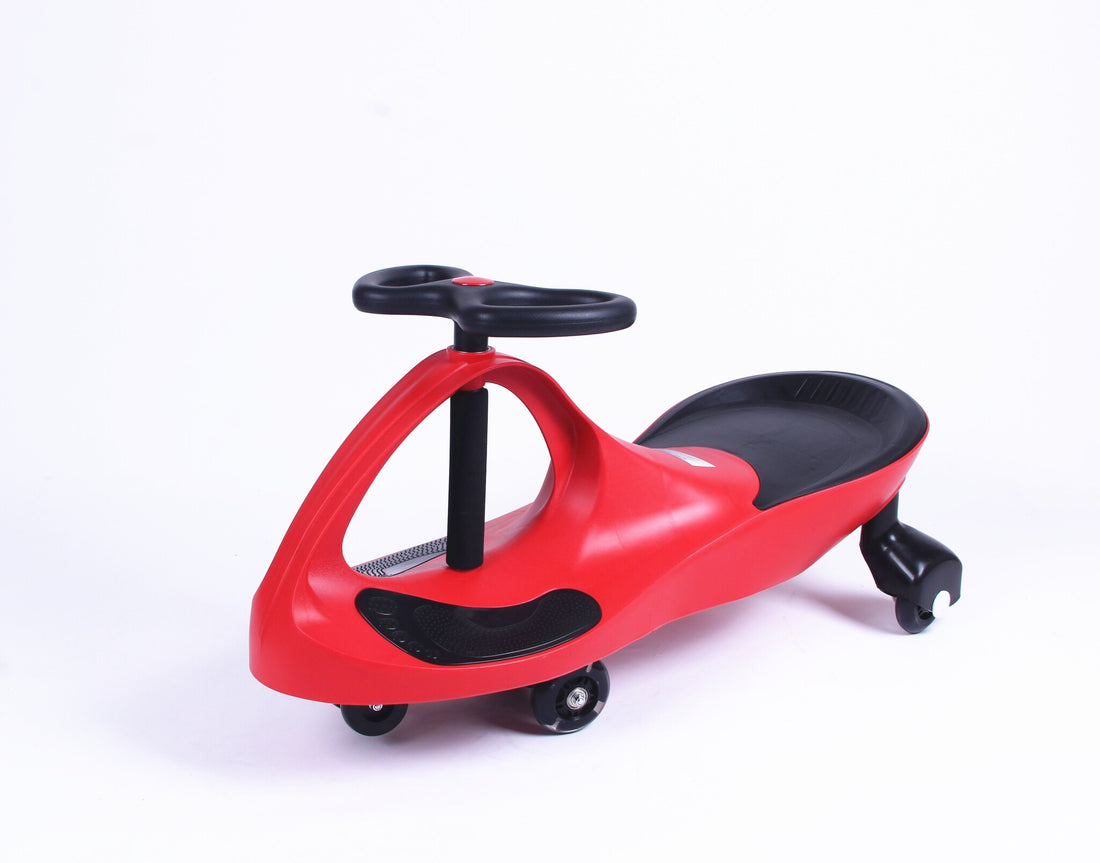 Wiggle-car - led-verlichte wielen - rood