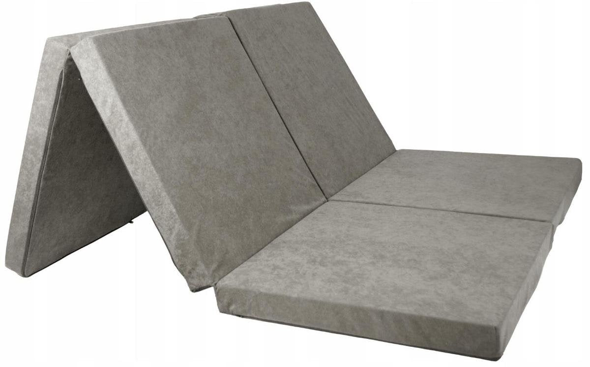 Opvouwbaar Matras - Compact en Comfortabel - Grijs 195x120x7 cm