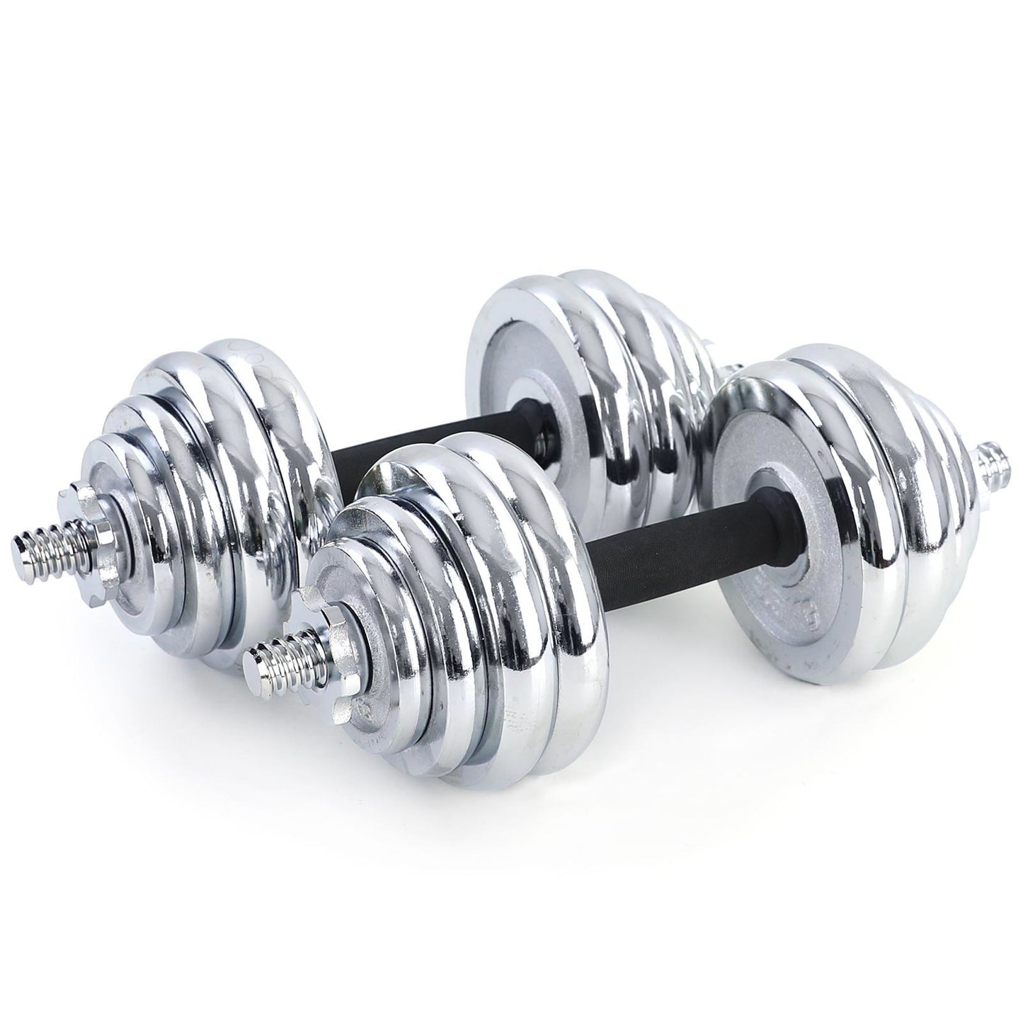 Dumbellset - 30 kg Chroom Gietijzer - Chroom