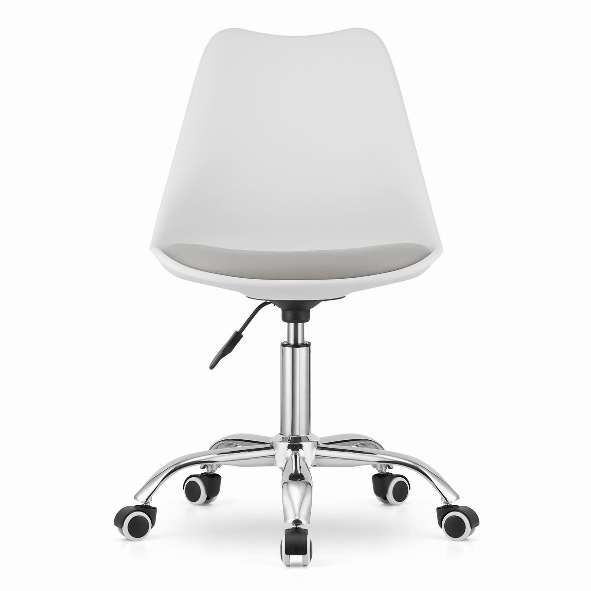 Bureaustoel - Ergonomisch, Verstelbaar, Eco-leder - Wit/Grijs
