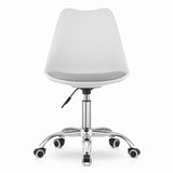 Bureaustoel - Ergonomisch, Verstelbaar, Eco-leder - Wit/Grijs