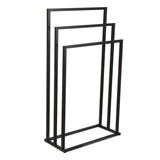 HANDDOEKENREK - Gepoedercoat Staal - Zwart