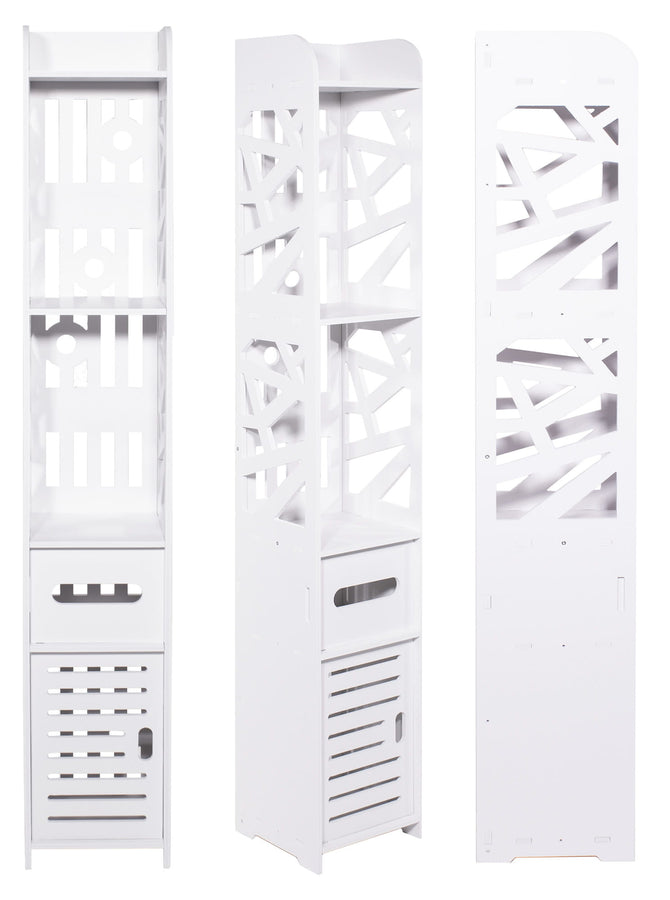 KAST - Semi-open - 5 planken - Wit - 120x20x20 cm