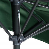 Balkonparasol - 2,7m Diameter - Waterdicht Polyester - Groen