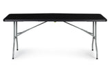 KLAPTAFEL - Stabiele HDPE-constructie - Zwart 153x70 cm