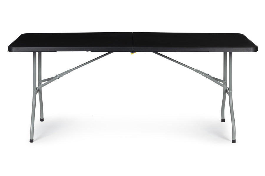 KLAPTAFEL - Stabiele HDPE-constructie - Zwart 153x70 cm