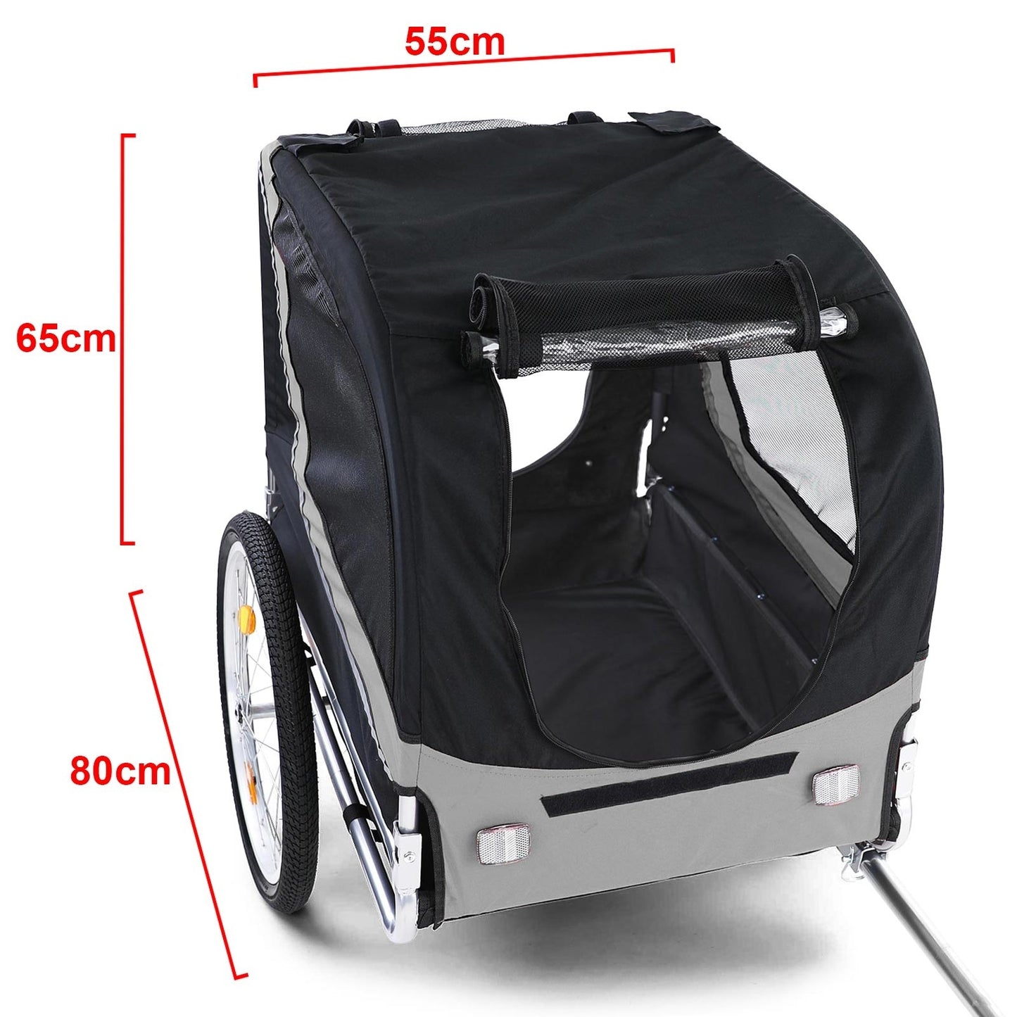 FIETSKAR - Opvouwbaar tot 40 kg - Grijs/Zwart