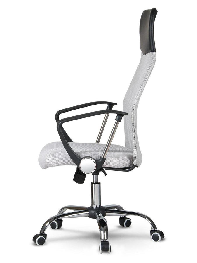 Fauteuil - Ergonomisch Microgrid, Verstelbare Zithoogte - Grijs