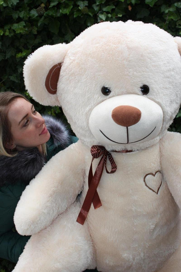 KNUFFELBEER - 160cm - I Love You - Grijs